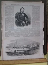 Vintage Print,VIEW HONOLULU,Gleasons,1850s