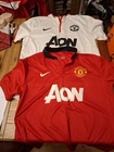 2x Manchester United Large Nike Football Shirts Home 2013/14 & Away 2012/13 *