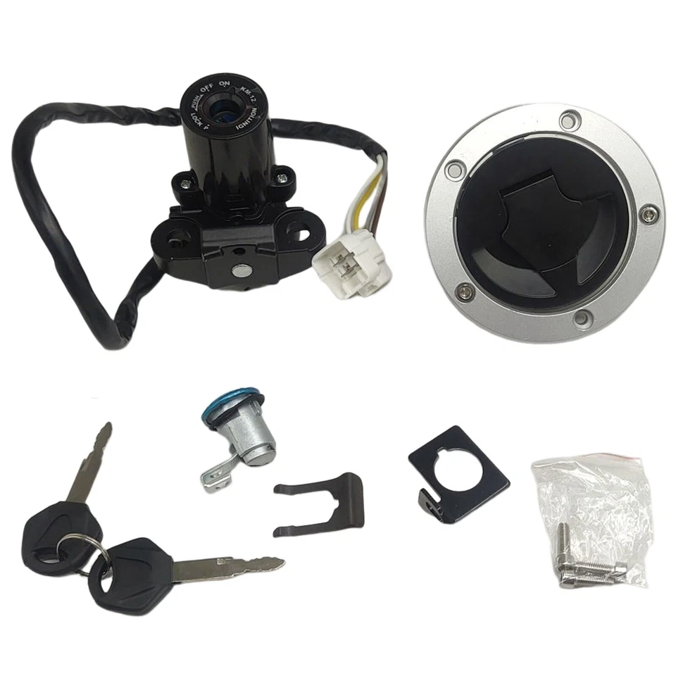 Переключатель зажигания крышка замка топливного газа комплект для Kawasaki Ninja 1000 ZX6R ZX10R Z1000SX - Изображение 3 из 4