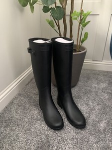 hunter black wellies