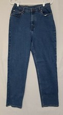 VTG Jordache Women's Sz 14 High Rise Tapered Mom Jeans Cotton Medium Wash H3 