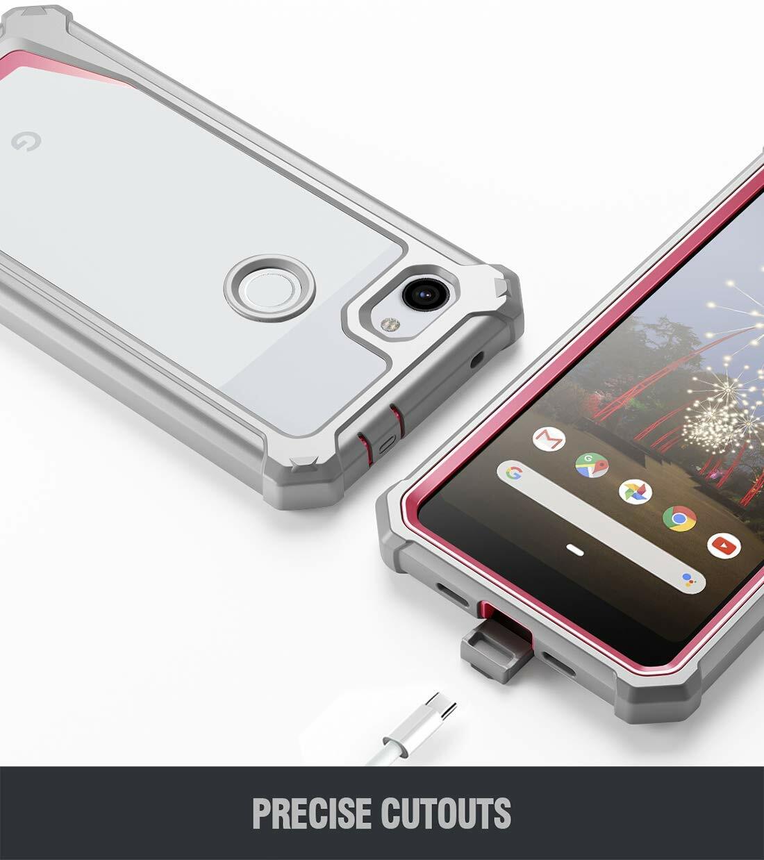 For Google Pixel 3a Case | Poetic [Built-in Screen Protector] Hybrid Cover Pink