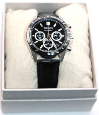 DWi Kuntoro　SEIKO SPIRIT SBTR021 Reloj para hombre SEIKO Spirit cronógrafo esfera negra SBTR021
