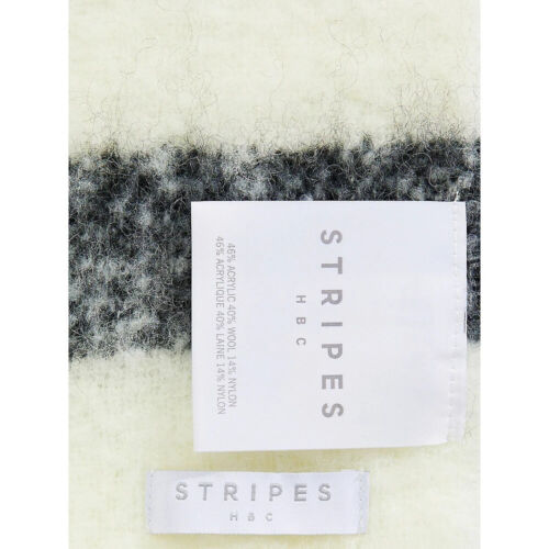 CANADA Hudson's Bay HBC Stripes Sterling Stripe All-Season Throw Blanket NEW NWT - Picture 4 of 6