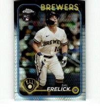 2024 Topps Chrome Prism Refractor #39 Sal Frelick RC Rookie Brewers