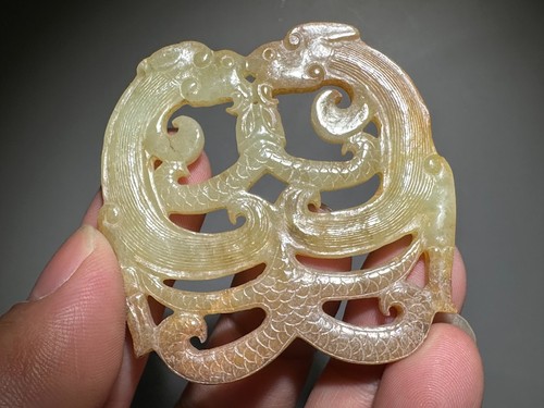 A set of 15 Piece Chinese Han Dy Old Jade Carved Draogn Design "Pei" Pendant - Picture 8 of 22