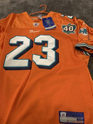 トップス SHISHIKUI REMI RELIEF football lt /BROWN NWT Reebok On Field Miami Dolphins 40th Season #23 BROWN Jersey SZ