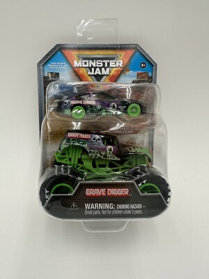Spin Master Monster Jam Series 5 Grave Digger Car Combo 1/64 Walmart Exclusive