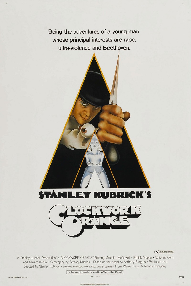 90-00's「A Clockwork Orange」UKスーベニアポスター ARANCIA MECCANICA CLOCKWORK ORANGE POSTER STANLEY KUBRICK MCDOWELL
