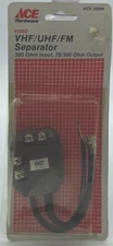 GC Electronics VHF UHF FM Separator 300 Ohm Input 75/300 Ohm Output Ace 30694