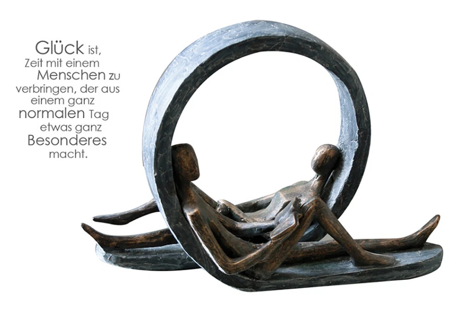 Casablanca Skulptur Auszeit aus Polyresin mit Sinnspruch Paarfigur 79291 - Bild 1 von 1