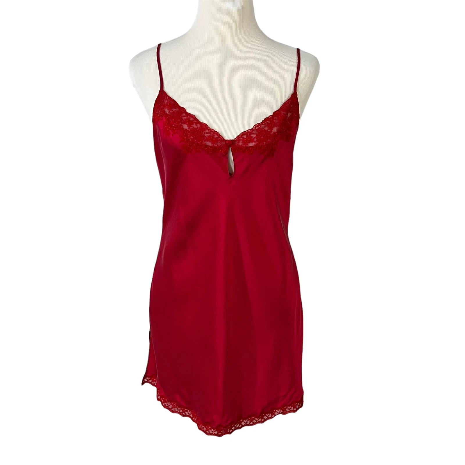 UNDERCOVER Camicia corta Victorias Secret seta taglia media rosso