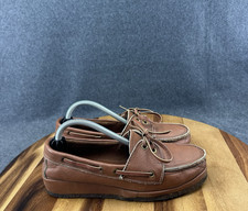 Cherokee of California Vintage Leather Moc Toe Boat Shoes Womens Sz 7 1980s 90s