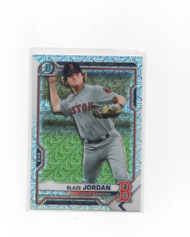 2021 Bowman Chrome - Prospects Blaze Jordan #BCP-195 Mojo Refractor (RC)