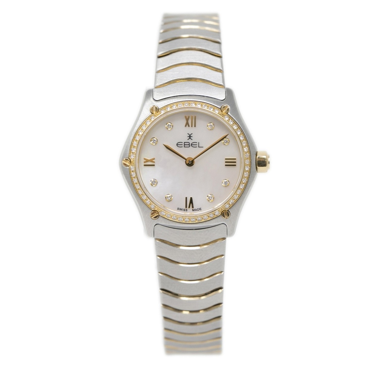 Ebel Classic Wave 1216390A 18k TwoTone Lady Watch Factory  display picture 1