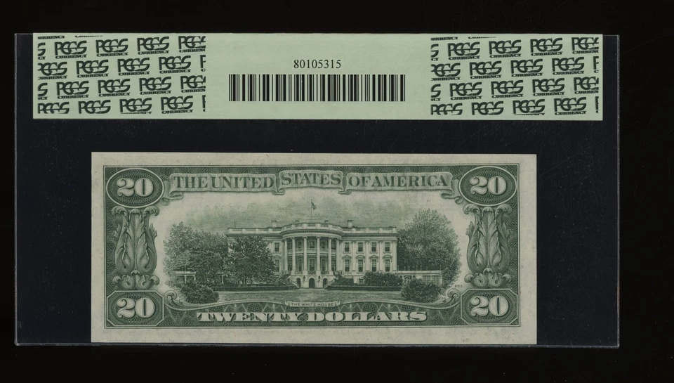 DBR 1934-D $20 Philadelphia Fr. 2058-Cw Wide Gem 65 PPQ Serial C65212360A - Image 2 of 2