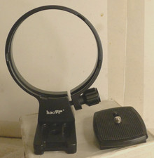 Haoge Tripod Lens Collar Mount Ring Black Metal LMR-SM140S Quick Release Plate