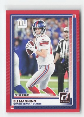 2025 Donruss #275 Eli Manning Press Proofs Red B14