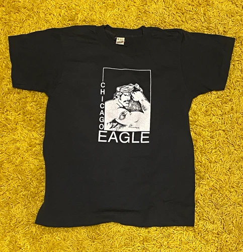 Vintage 1980 Chicago Eagle Gay bar Screen Stars Men's Black 1980s vintage concert t-shirt, vintage, single stitch, B+ condition