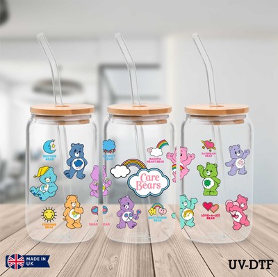 Bär UV DTF Aufkleber - 16oz Libbey Dose Glasfolie yn960