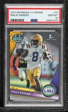 2023 Bowman U Chrome Malik Nabers #74 PSA 10 GEM MT 5f2