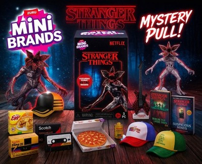 ZURU Mini Brands Stranger Things Mystery Blind Box Netflix Demogorgon Retro Toys
