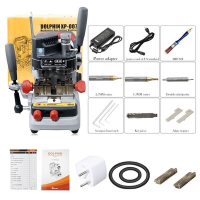 XHORSE DOLPHIN XP-007 Manually Key C-u-tting Machine For Laser, Dimple,Flat Keys