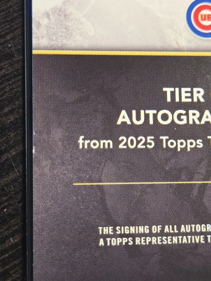 2025 Topps Tier One Baseball #T1A-GM  Tier One Autograph GREG MADDUX  23/25 Read - Image 3 of 4