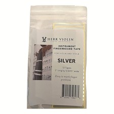 HERR Violin, Instrument Fingerboard Tape for Violin and Viola, String Silver
