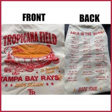 Tropicana Field Tour 2026 White T Shirt Reprint