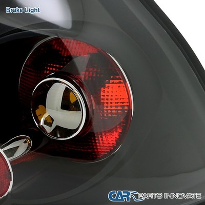 for VW 06-09 Golf Mk5 GTI Rabbit R32 Black Tail Lights Brake Rear