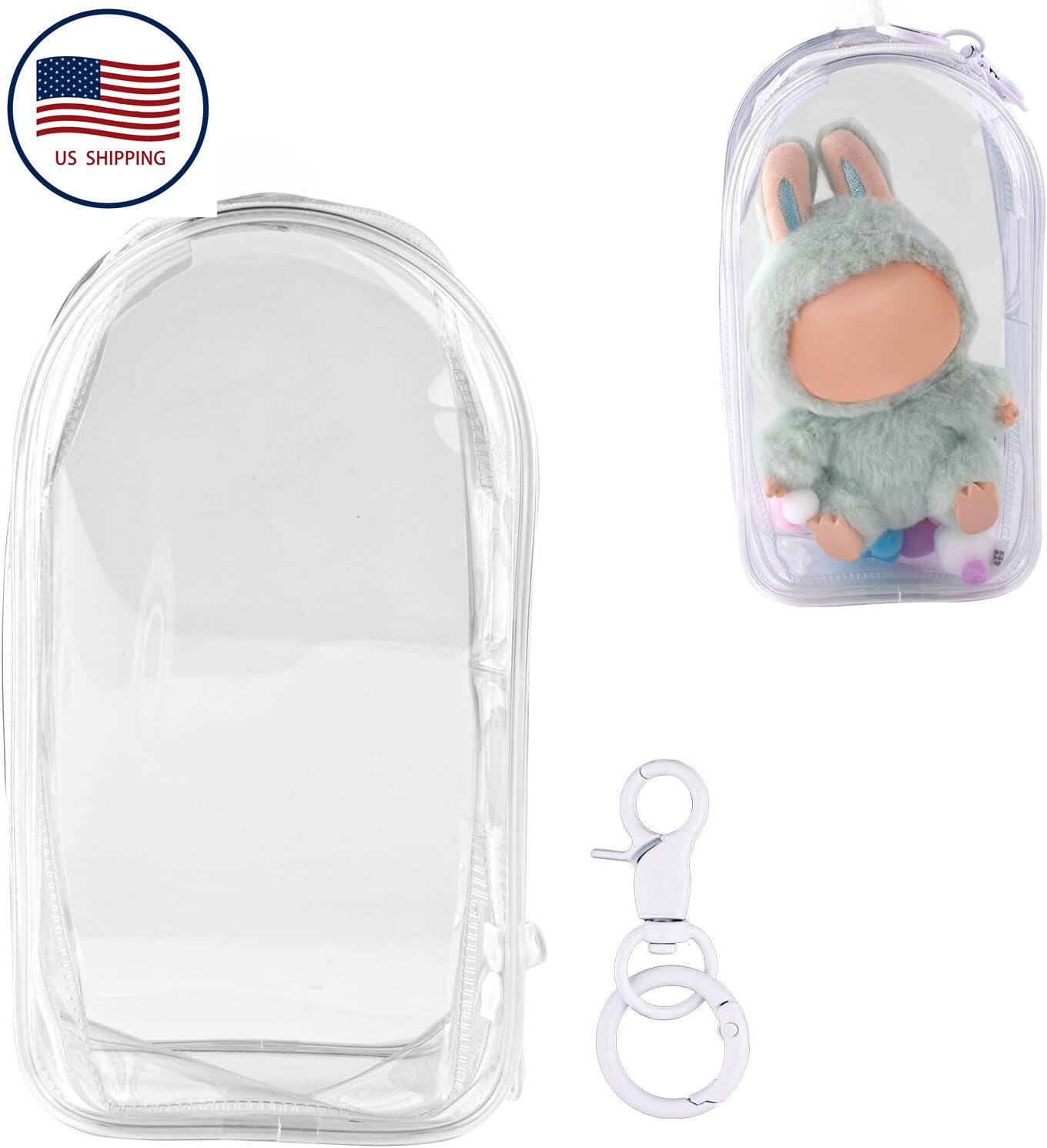 Clear Waterproof Protective Case for La Boo Boo Dolls Display