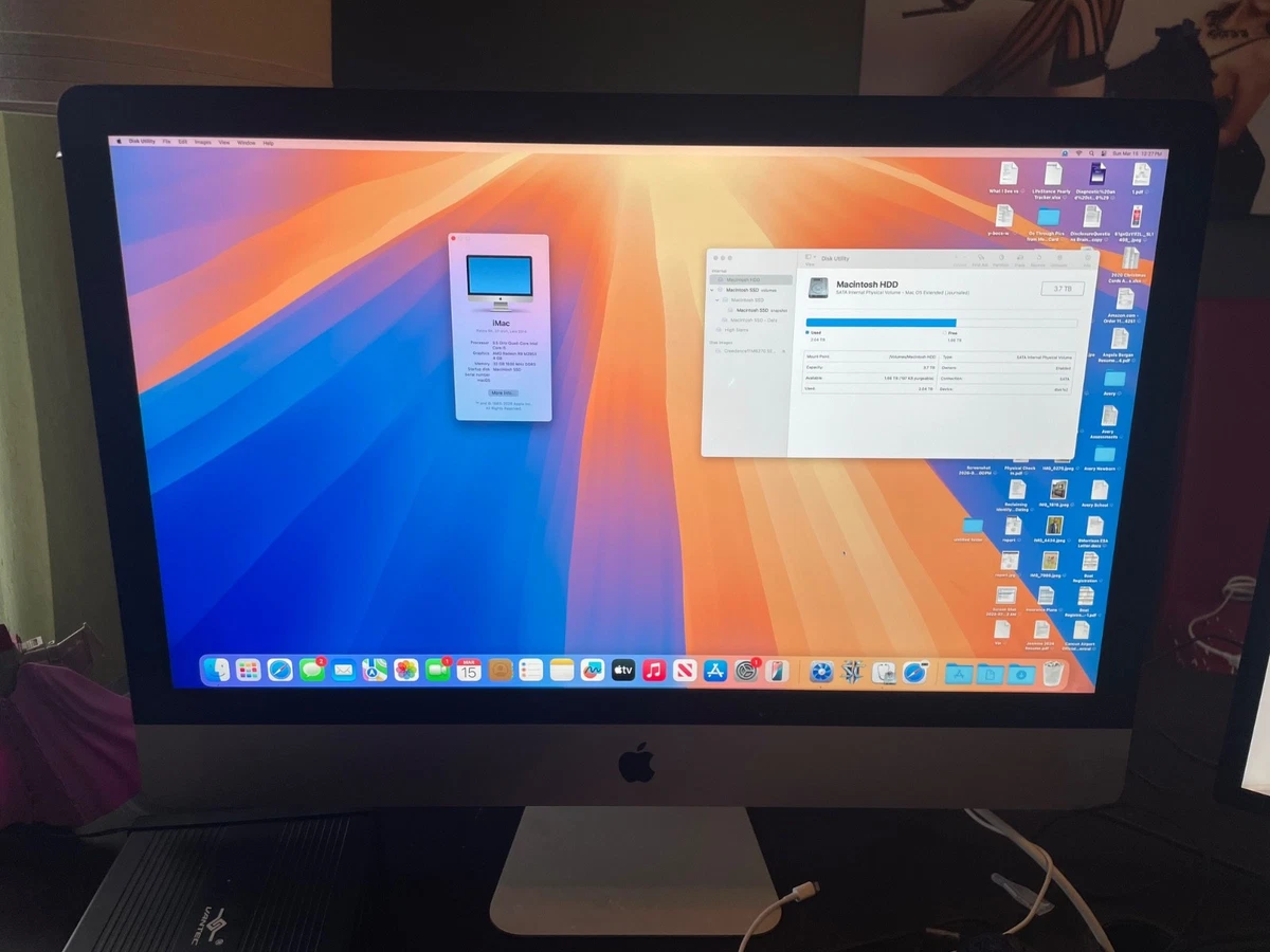 Apple iMac 27インチ Retina 5K 2014 32GB 3TB iMac (Retina 5K, 27-inch, Late 2014) - Technical Specifications
