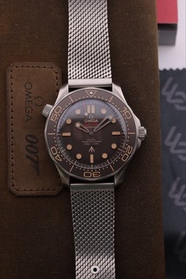 2023 OMEGA Seamaster Diver 300M James Bond 007 No Time To Die NTTD Titanium