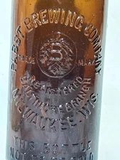 Pabst Brewing Co. Milwaukee Wis. Baltimore Md Branch Antique Bottle