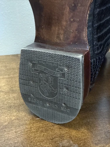 ❤️ Botas de Colección Don Cuco’s Vaquero Occidental Personalizadas Piel de Cocodrilo EE. UU. 12 - Imagen 9 de 17