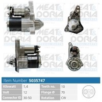Meat & Doria Starter FüR Dacia Dokker Ke_ 1.6 Lodgy Js_ Nissan Juke F15 Qashqai