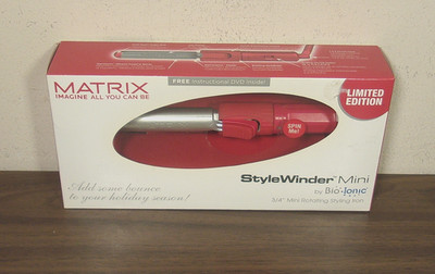 Used BIO IONIC Stylewinder Mini 3/4'' Rotating Curling Iron (Matrix) BOX/MANUAL!