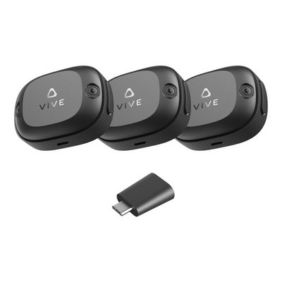 HTC VIVE Ultimate Tracker 3 Pack + Dongle | 3+1 Kit | (99HASS001-00)