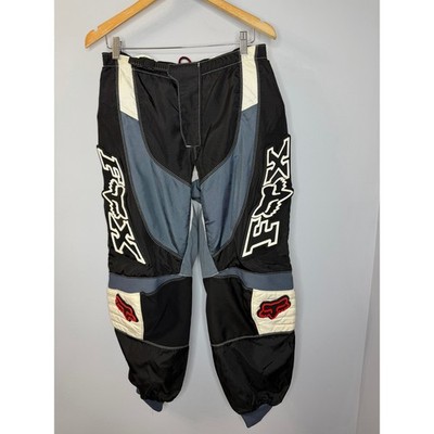 Fox Racing Men Activewear Pants Men's 36 Blue 180 Motocross Belted Logo 