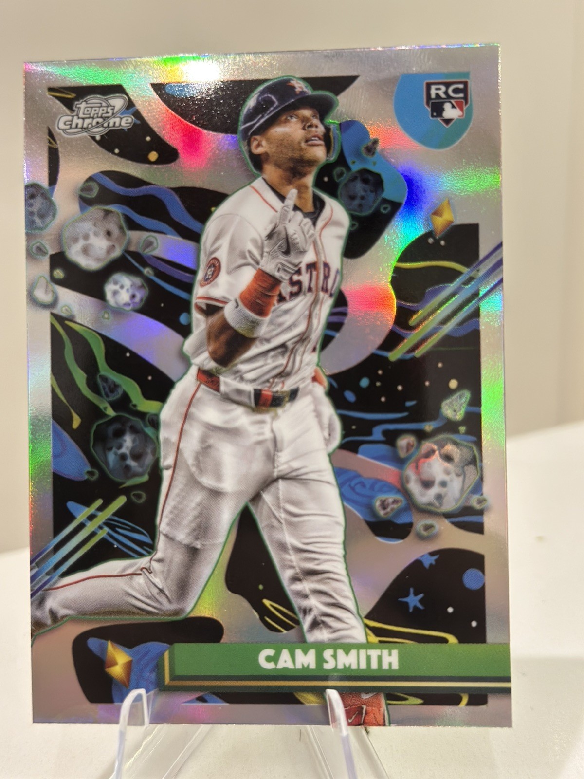 2025 Topps Cosmic Chrome Cam Smith RC Refractor Rookie #166 Astros