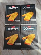 Zuru X-Shot X Shot Pro, 1 Half Clip And 1 Full Clip Clips Only LOT OF 4 NEW