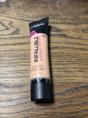 Loreal Paris 24 hr INFALLIBLE Total Cover Foundation #304 NATURAL BUFF (Sealed)
