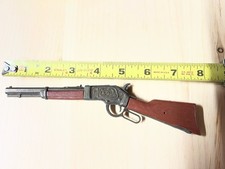 Vintage Toy Lever-Action Rifle Diecast Metal Western Style 8 No Cap Chamber