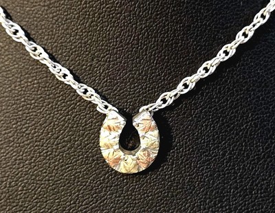 Black Hills Gold Coleman Co signierte dreifarbige Gold Weinblatt Sterling Halskette