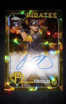 2024 Topps Chrome Sapphire Edition - Auto  Jared Triolo Rc #CSA-JT Gold /50 