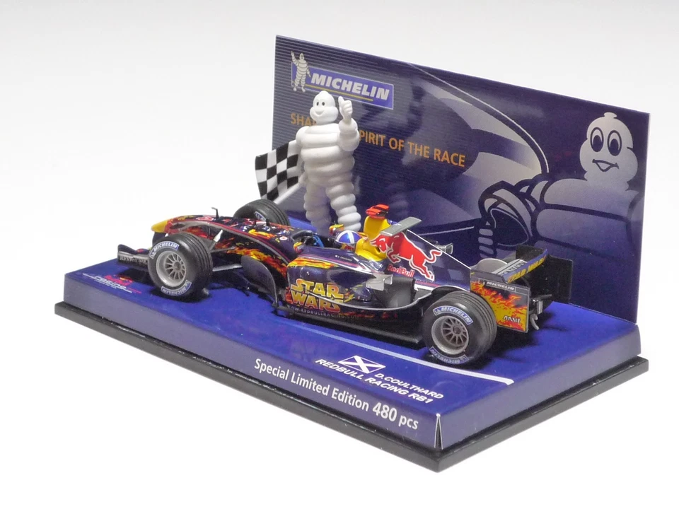 MINICHAMPS 1:43 RED BULL RB1 D. COULTHARD MICHELIN "MONACO GP 2005 STAR WARS" - Image 3 of 4