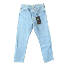 Levi's Women’s Wedgie Straight Jeans Denim Light Wash High Rise Sz 27x28 W/ Tag
