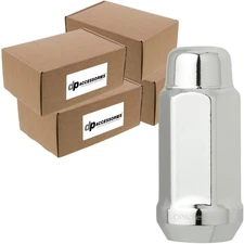 Chrome 9/16-18 Lug Nuts For Aftermarket Wheels Closed End XL Bulge Case of 320