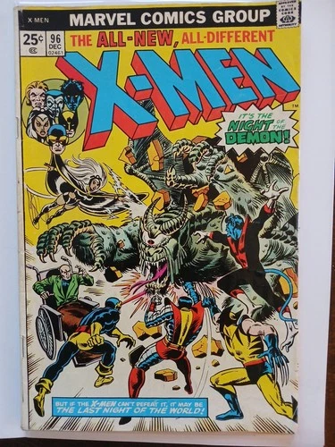 Vintage The X-Men #96 (Marvel Comic Book 1975) Good+ Condition